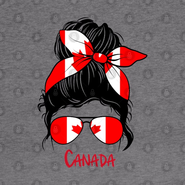 Canadian Girl, Canadian girlfriend, Canada Messy bun by JayD World